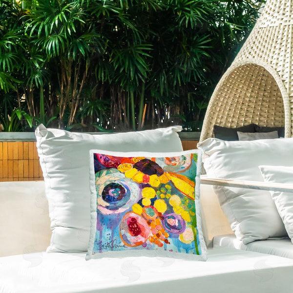 Stupell Industries Elizabeth St. Hilaire | Bold Blooms Abstract Printed Throw Pillow