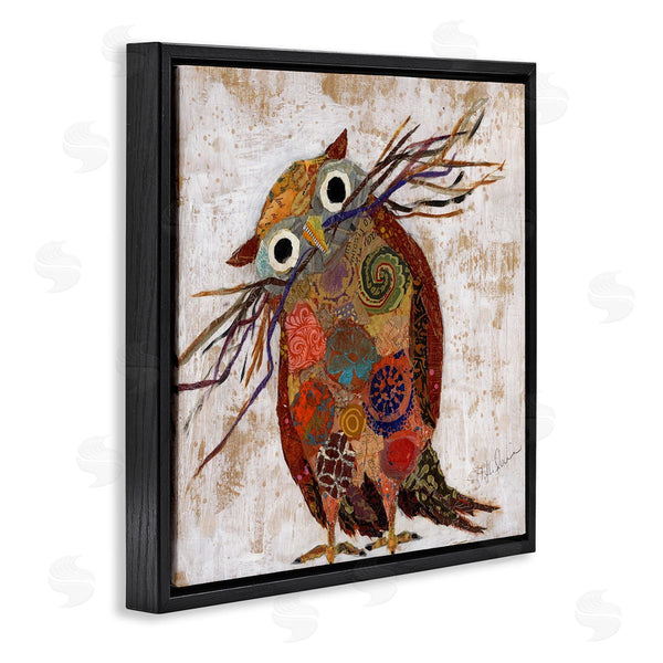 Stupell Industries Elizabeth St. Hilaire | Patterned Owl Collage