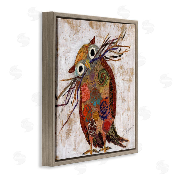 Stupell Industries Elizabeth St. Hilaire | Patterned Owl Collage