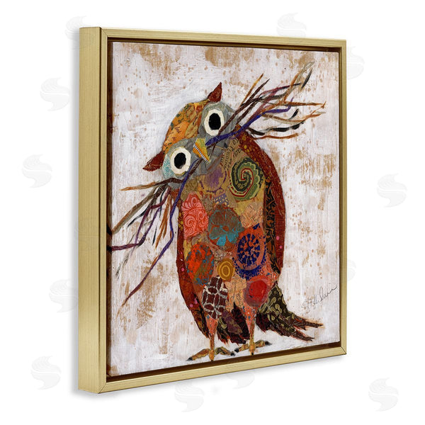 Stupell Industries Elizabeth St. Hilaire | Patterned Owl Collage