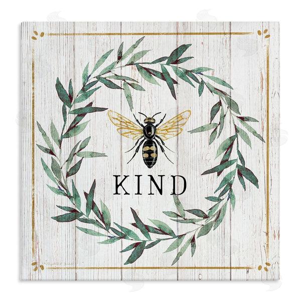 stupell industries Elizabeth Tyndall | Bee Kind Phrase Country Farm Insect Pun Wall Art