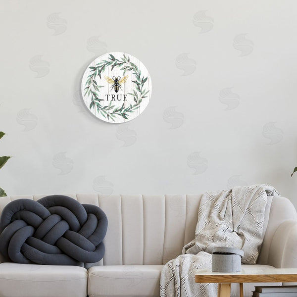 Stupell Industries Elizabeth Tyndall | Bee True Sentiment Wall Art