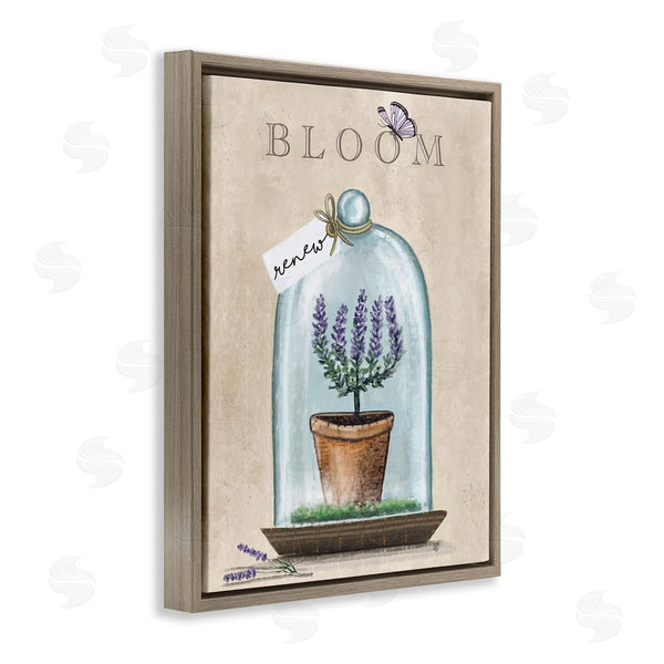 Stupell Industries Elizabeth Tyndall | Bloom And Renew Lavender Cloche