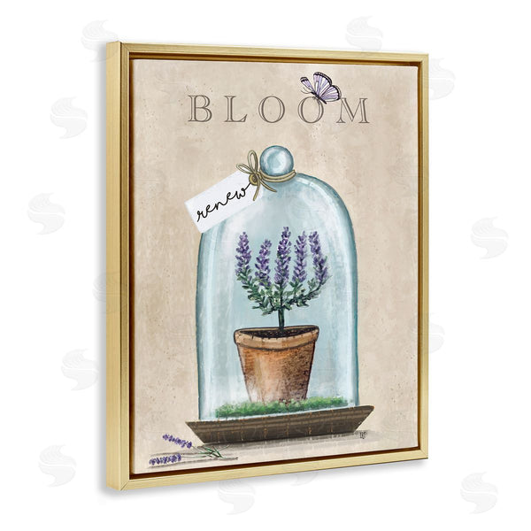 Stupell Industries Elizabeth Tyndall | Bloom And Renew Lavender Cloche