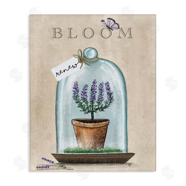 stupell industries Elizabeth Tyndall | Bloom and Renew Lavender Cloche