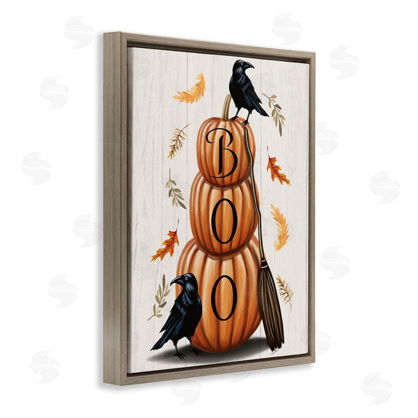 Stupell Industries Elizabeth Tyndall | Boo Crows & Pumpkins