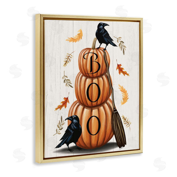Stupell Industries Elizabeth Tyndall | Boo Crows & Pumpkins