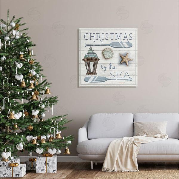 Stupell Industries Elizabeth Tyndall | Christmas By The Sea Phrase Wall Art