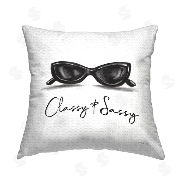 Stupell Industries Elizabeth Tyndall | Classy & Sassy Sunglasses Printed Throw Pillow