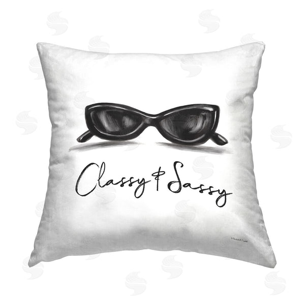 stupell industries Elizabeth Tyndall | Classy & Sassy Sunglasses Printed Throw Pillow