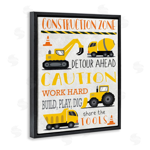 Stupell Industries Elizabeth Tyndall | Construction Zone Ahead