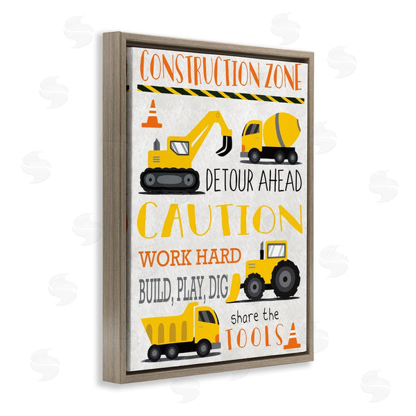 Stupell Industries Elizabeth Tyndall | Construction Zone Ahead