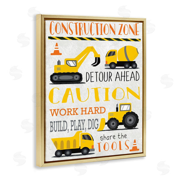 Stupell Industries Elizabeth Tyndall | Construction Zone Ahead