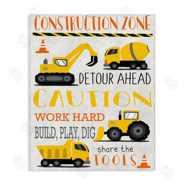 stupell industries Elizabeth Tyndall | Construction Zone Ahead