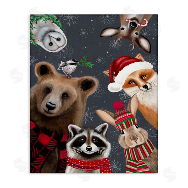 stupell industries Elizabeth Tyndall | Cozy Woodland Creatures Patterned Wall Art