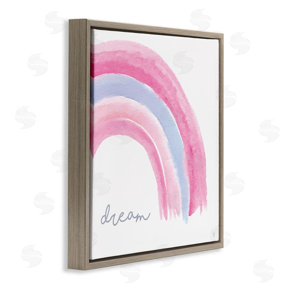 Stupell Industries Elizabeth Tyndall | Dream Watercolor Purple Pink Rainbow