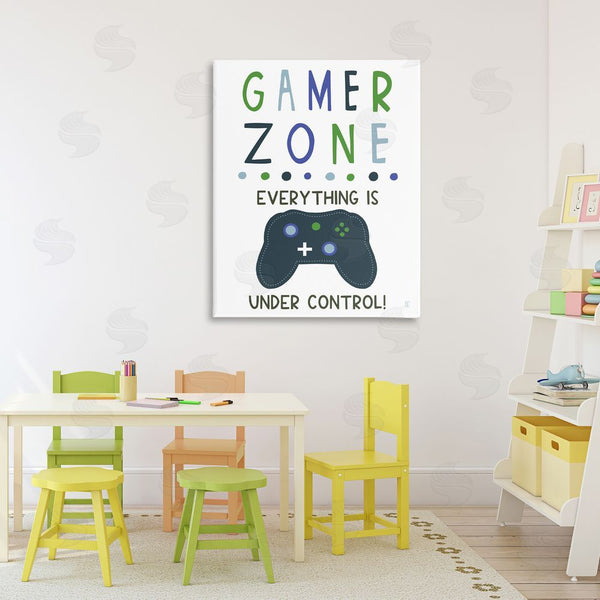 Stupell Industries Elizabeth Tyndall | Everything Under Control Gamer Zone Wall Art