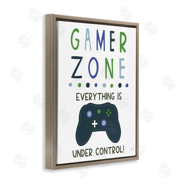 Stupell Industries Elizabeth Tyndall | Everything Under Control Gamer Zone Wall Art