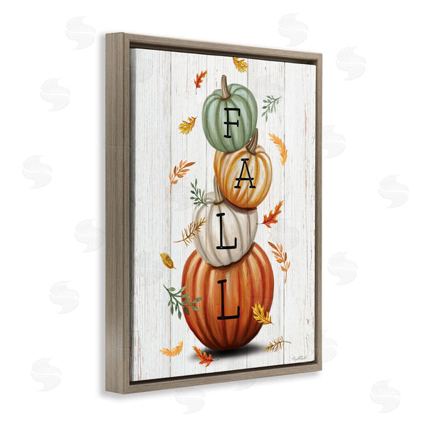 Stupell Industries Elizabeth Tyndall | Falling Leaves & Pumpkin Stack