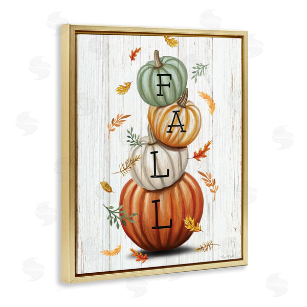 Stupell Industries Elizabeth Tyndall | Falling Leaves & Pumpkin Stack