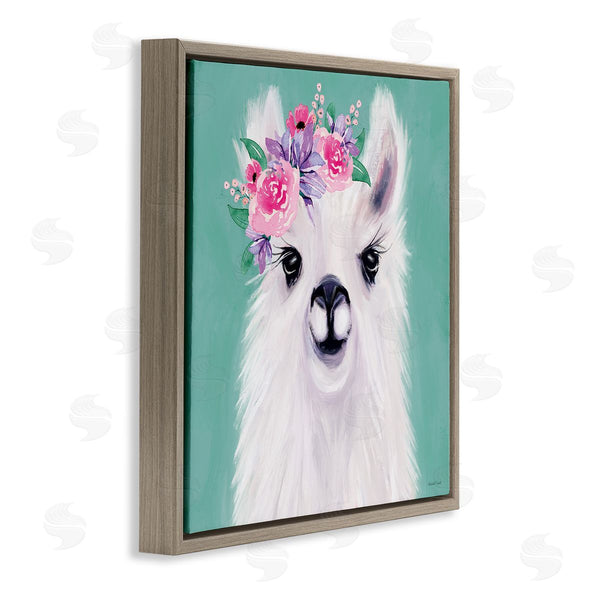 Stupell Industries Elizabeth Tyndall | Fluffy Floral Alpaca