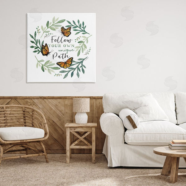 Stupell Industries Elizabeth Tyndall | Follow Unique Path Butterflies Wall Art