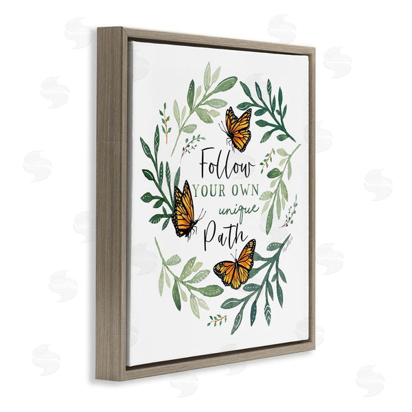 Stupell Industries Elizabeth Tyndall | Follow Unique Path Butterflies Wall Art