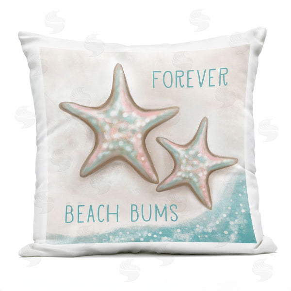 Stupell Industries Elizabeth Tyndall | Forever Beach Bums Starfish Duo Printed Throw Pillow