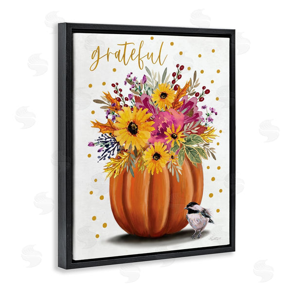 Stupell Industries Elizabeth Tyndall | Grateful Pumpkin Bouquet