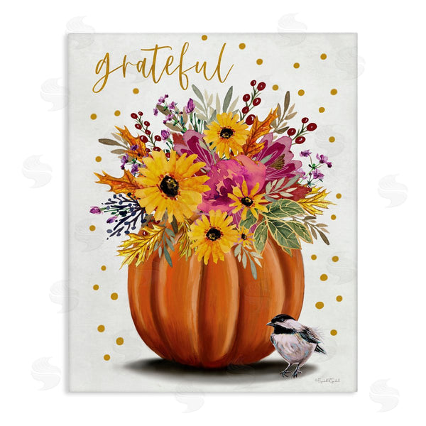 stupell industries Elizabeth Tyndall | Grateful Pumpkin Bouquet