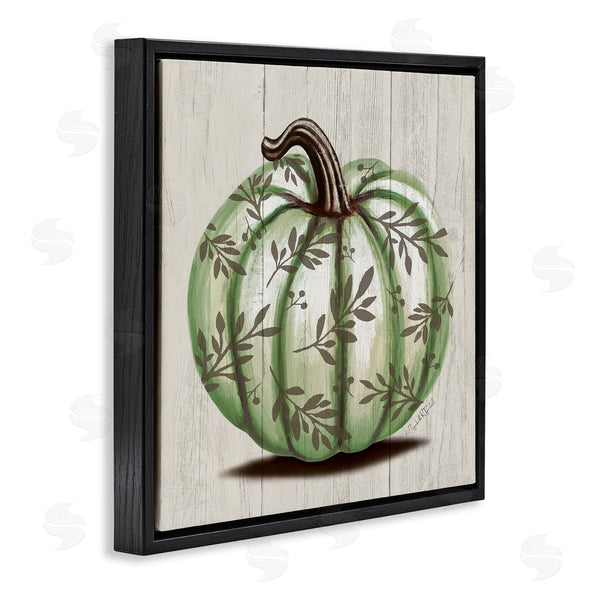 Stupell Industries Elizabeth Tyndall | Green Autumn Pumpkin Patterned Wall Art