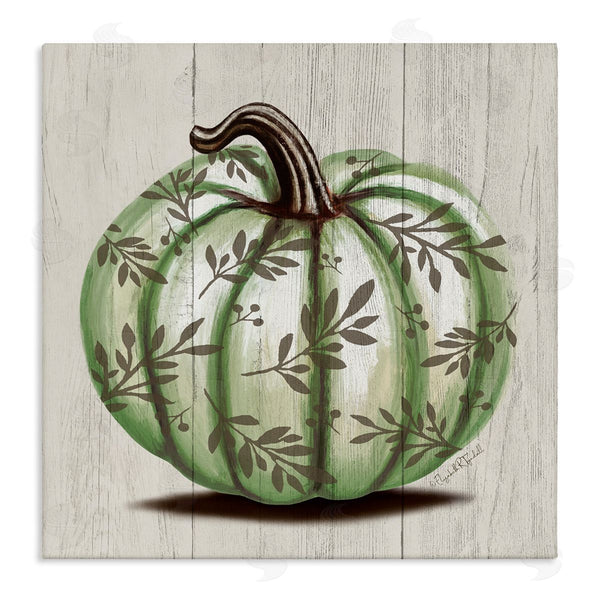 stupell industries Elizabeth Tyndall | Green Autumn Pumpkin Patterned Wall Art