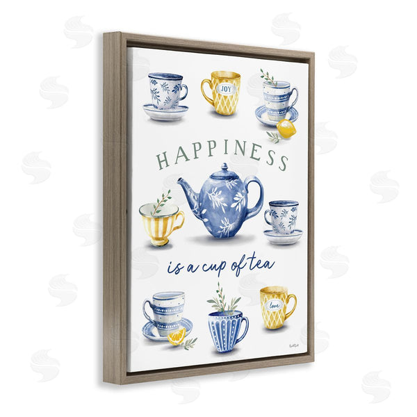Stupell Industries Elizabeth Tyndall | Happiness Is A Cup Of Tea Wall Art