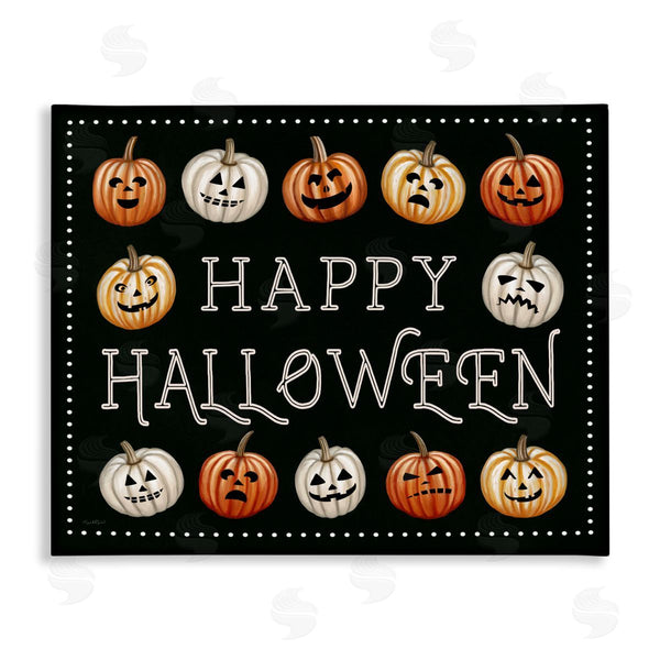 stupell industries Elizabeth Tyndall | Happy Halloween Jack-o-Lanterns Wall Art
