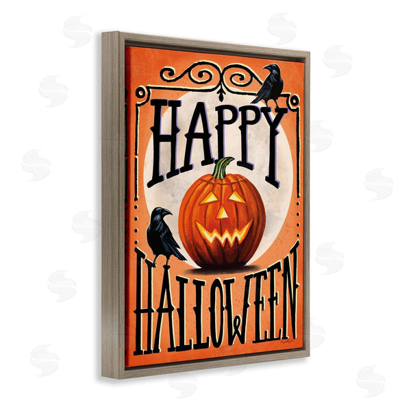 Stupell Industries Elizabeth Tyndall | Happy Halloween With Crows