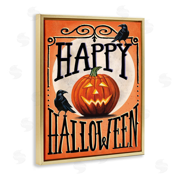 Stupell Industries Elizabeth Tyndall | Happy Halloween With Crows