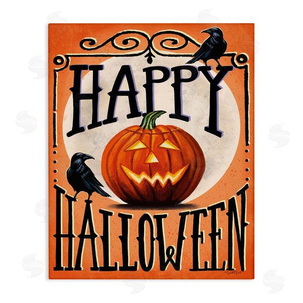 stupell industries Elizabeth Tyndall | Happy Halloween with Crows
