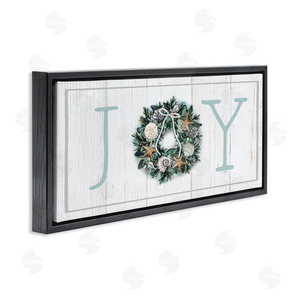 Stupell Industries Elizabeth Tyndall | Joy Holiday Seashell Wreath Wall Art