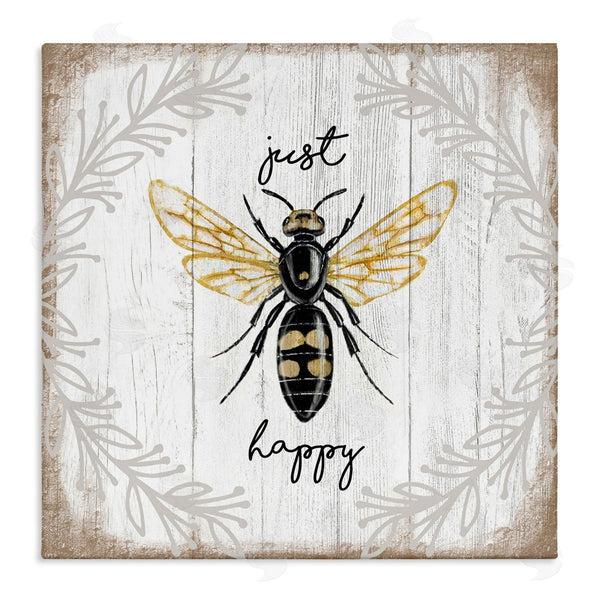stupell industries Elizabeth Tyndall | Just Be Happy Charming Bee