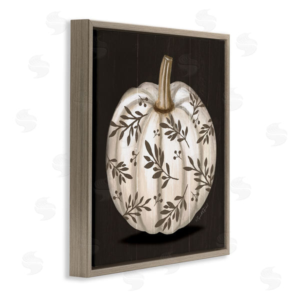 Stupell Industries Elizabeth Tyndall | Leaf Patterned Fall Pumpkin Wall Art