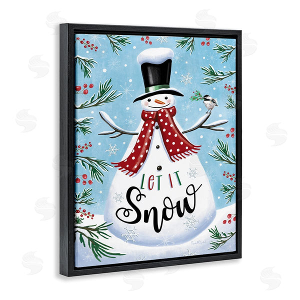 Stupell Industries Elizabeth Tyndall | Let It Snow Phrase