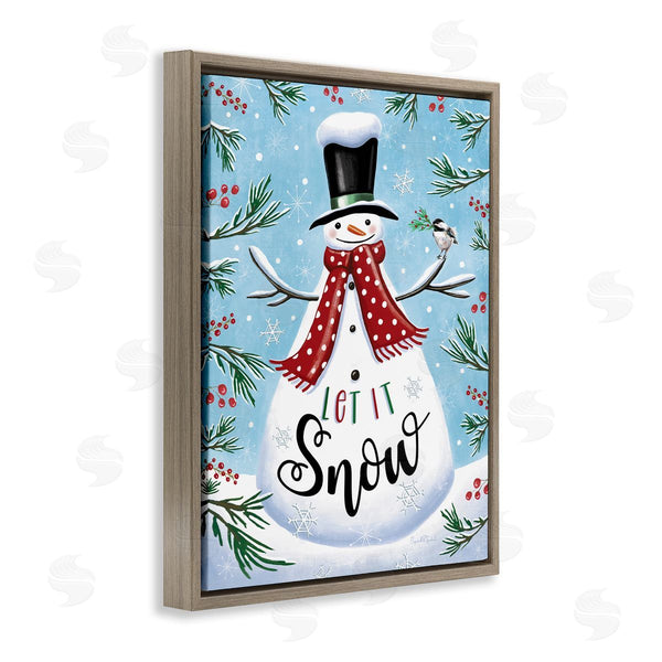 Stupell Industries Elizabeth Tyndall | Let It Snow Phrase