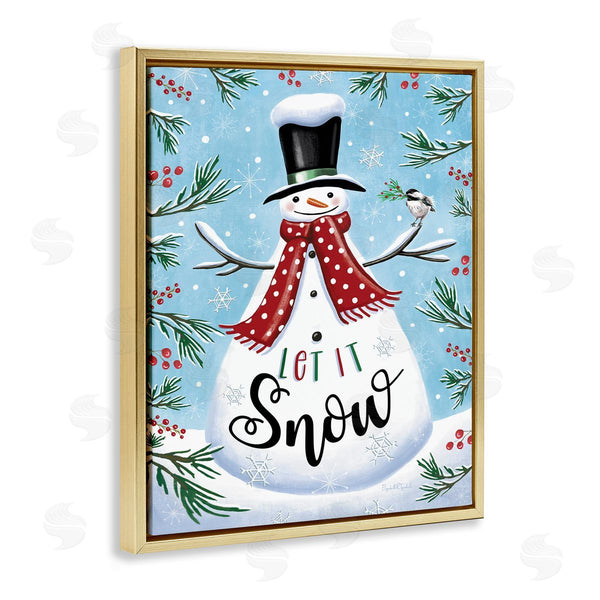Stupell Industries Elizabeth Tyndall | Let It Snow Phrase