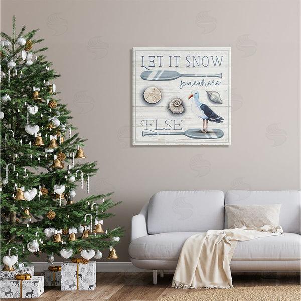 Stupell Industries Elizabeth Tyndall | Let It Snow Somewhere Else Phrase Wall Art