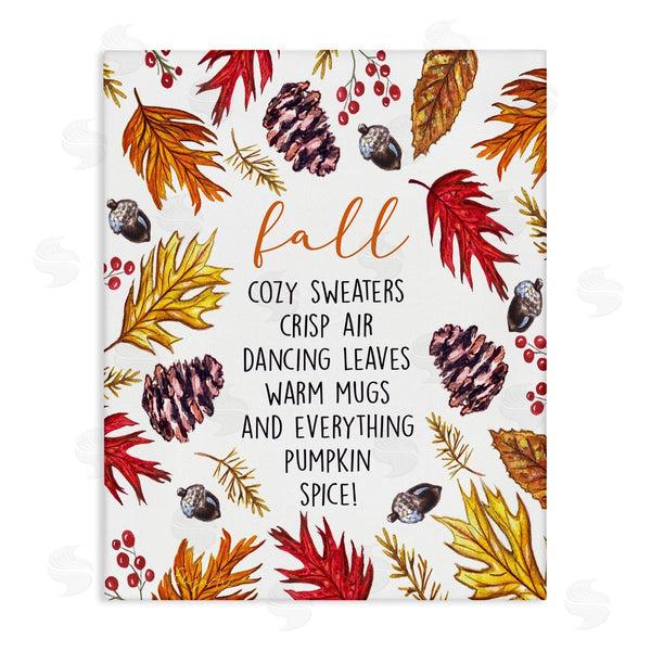 stupell industries Elizabeth Tyndall | List of Fall Favorites Autumn Forest Foliage Wreath Wall Art