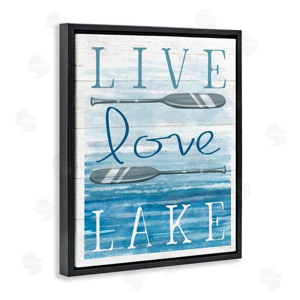 Stupell Industries Elizabeth Tyndall | Live Love Lake Quote Ores Water Motif Wall Art