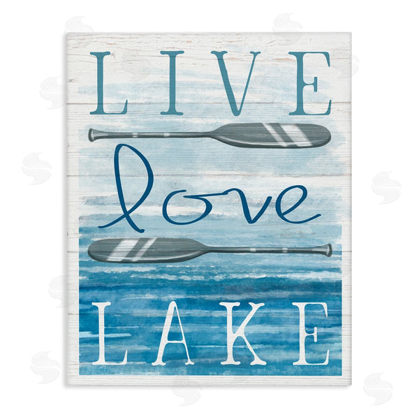 stupell industries Elizabeth Tyndall | Live Love Lake Quote Ores Water Motif Wall Art