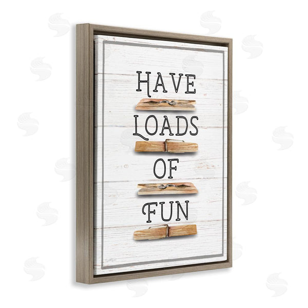 Stupell Industries Elizabeth Tyndall | Loads Of Fun Clothespins Wall Art