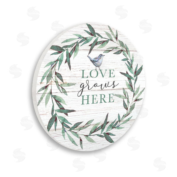 stupell industries Elizabeth Tyndall | Love Grows Here Sentiment Wall Art