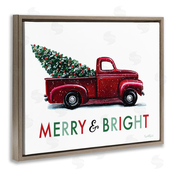 Stupell Industries Elizabeth Tyndall | Merry Bright Christmas Truck